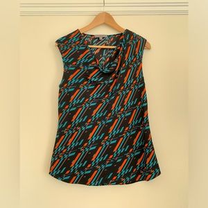 Classiques Entier Black Silk Sleeveless Top Size S